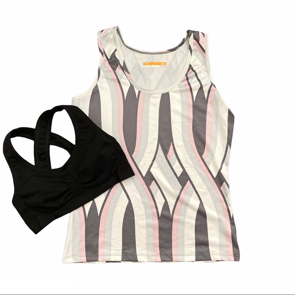 Lucy tech set of top and sports bra size xs